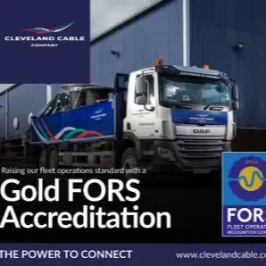 Cleveland Cable Company achieves FORS Gold Accreditation