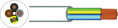 309*Y Flexible Cable - H05V2V2-F, PVC - 0.5mm to 2.5mm