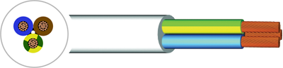 318-B (H05ZIZI-F) Zero Halogen Flexible Cord - 0.75mm² to 4mm²