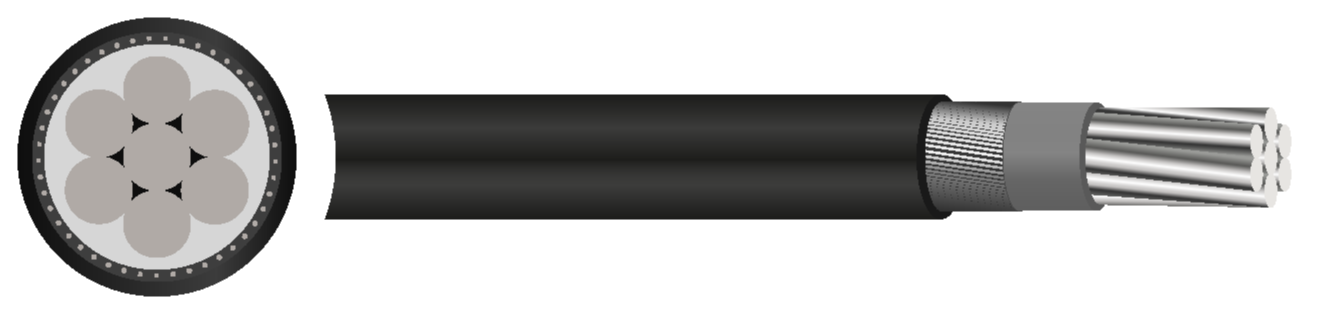 Aluminium XL-EVA LSZH 1kV Turbine Tower Cable