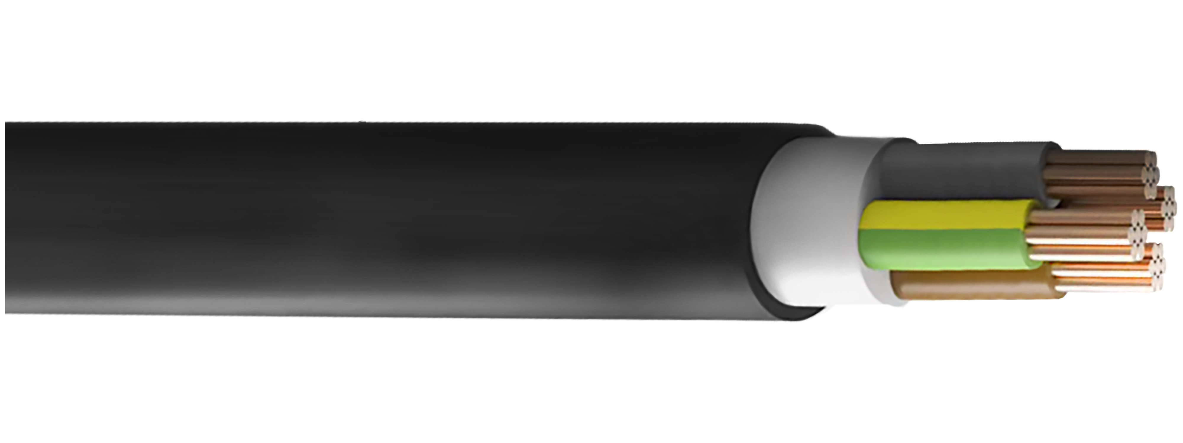 N2XY IEC 60502-1 XLPE PVC 0.6/1kV Cable - 1.5mm² to 630mm²