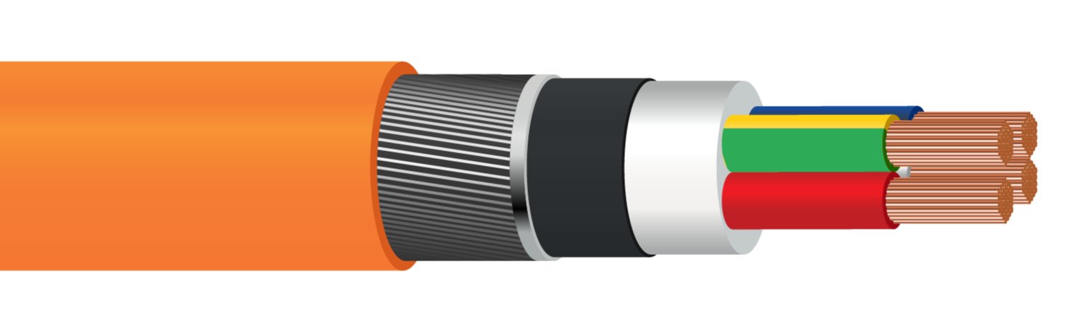 Armoured AS/NZS 5000.1 XLPE PVC 1kV Cable-16mm² to 240mm²