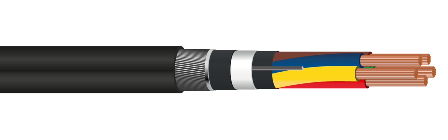 Multicore SWA Hydrocarbon Resistant Power 1kV Cable-1.5mm² to 120mm²