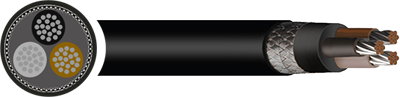 NEK606 BFOU Power & Instrumentation Cable - Mud Resistant - 0.75mm to 35mm