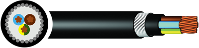 BS5467 Fixed Wiring & Mains Cable - MDPE, SWA, 1kV - 25mm - 400mm