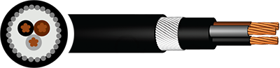 BS5467 Mains Cable SWA, PVC, 1kV 25mm - 400mm