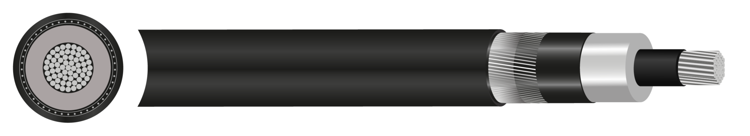 Câble monoconducteur approuvé par UK Power Network (UKPN) - 33 kV, XLPE, MDPE - 300 mm² à 630 mm²