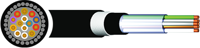 CW1128A-1198A Telecommunications Cable - PJF, SWA - 0.196mm