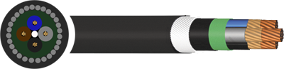 F120 Enhanced Fire Resistant Mains Cable 1kV - BS7846, BS8491, MGT, XLPE, SWA, LSZH - 25mm - 400mm
