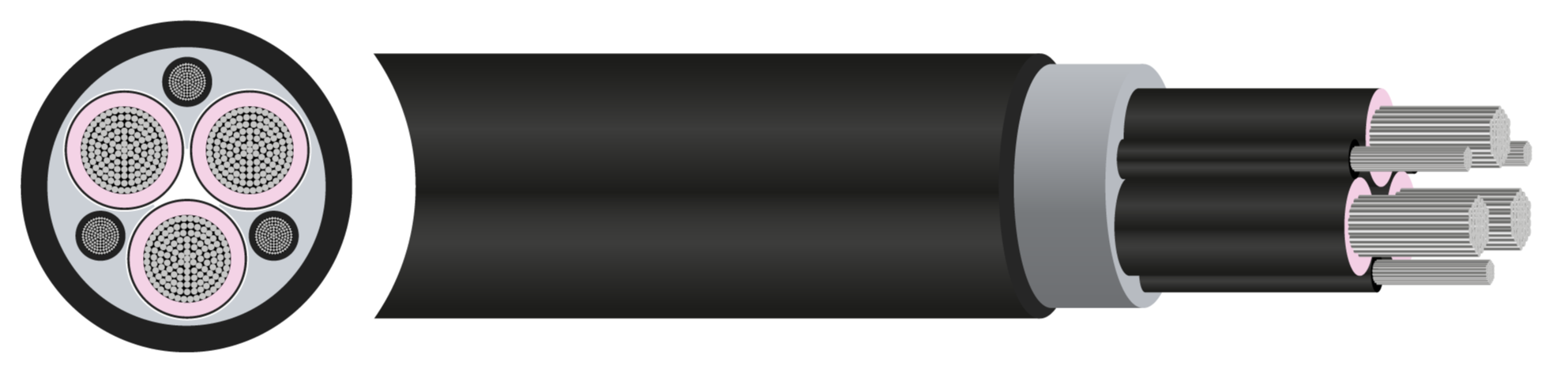 (N)TSCGEWÖU - 8.7/15kV and 12/20kV  Submersible Cable - 25mm² to 95mm²