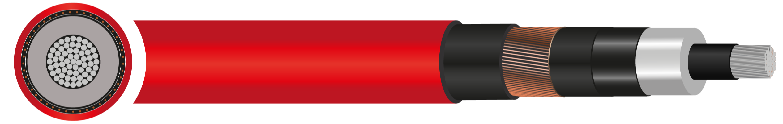Nexans - NA2XS(F)H 6/10 (12)kV Cable - 50mm² to 630mm²