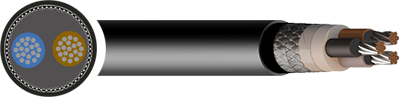 NEK606 RFOU Power & Instrumentation Cable Mud Resistant - 1.5mm to 35mm