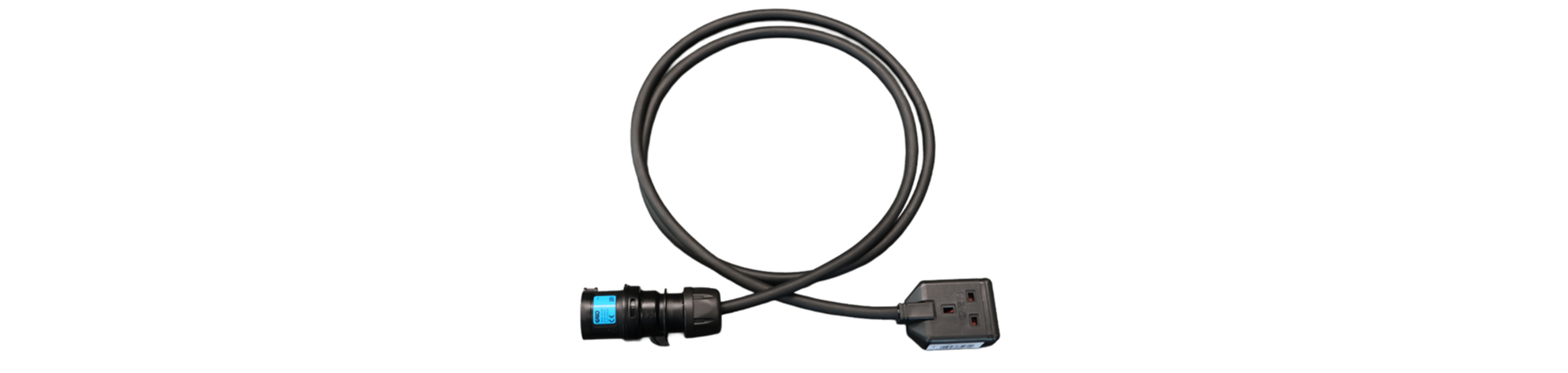 16A Plug - 1G 13A Sock Adaptor Lead - H07RN-F ExtremeFlex90®