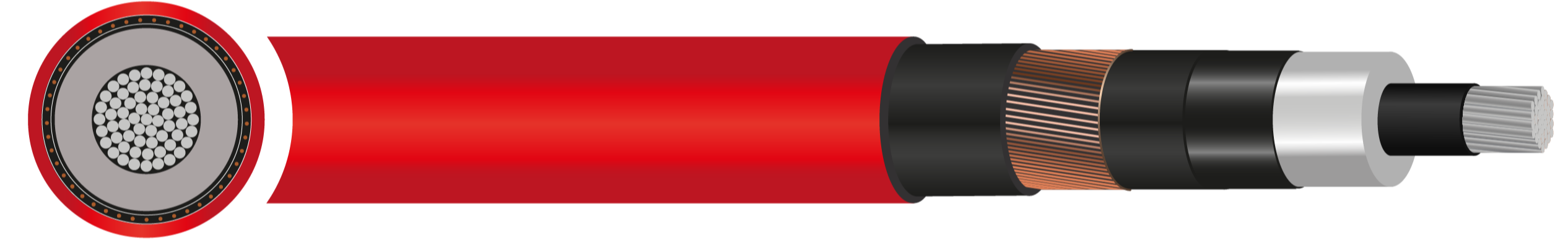 Nexans - NA2XS(F)H 18/30 (36)kV Cable - 50mm² to 630mm²