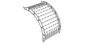 Legrand Tray - MRFOR 90° External Riser HDG