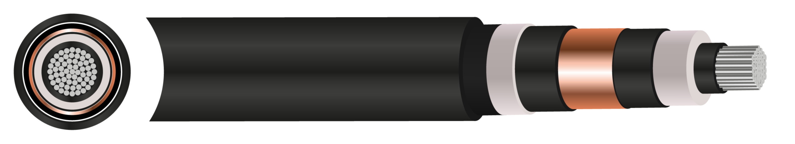 MV SOLAR SINGLE CORE XLPE ATA MDPE 18/30(36)kV AD7 - 50mm² to 800mm²