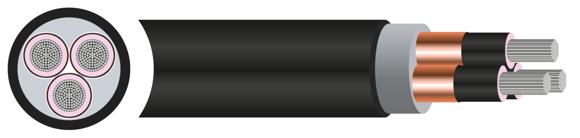 (N)TSCGECEWÖU - 8.7/15kV and 12/20kV Submersible Cable - 25mm² to 120mm²