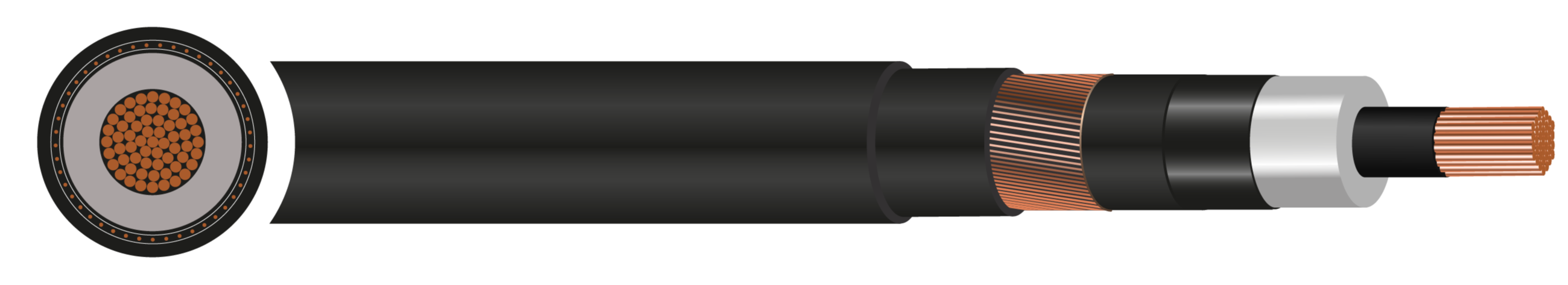 N2XS(F)2Y 18/30 (36)kV Cable - 70mm² to 630mm²