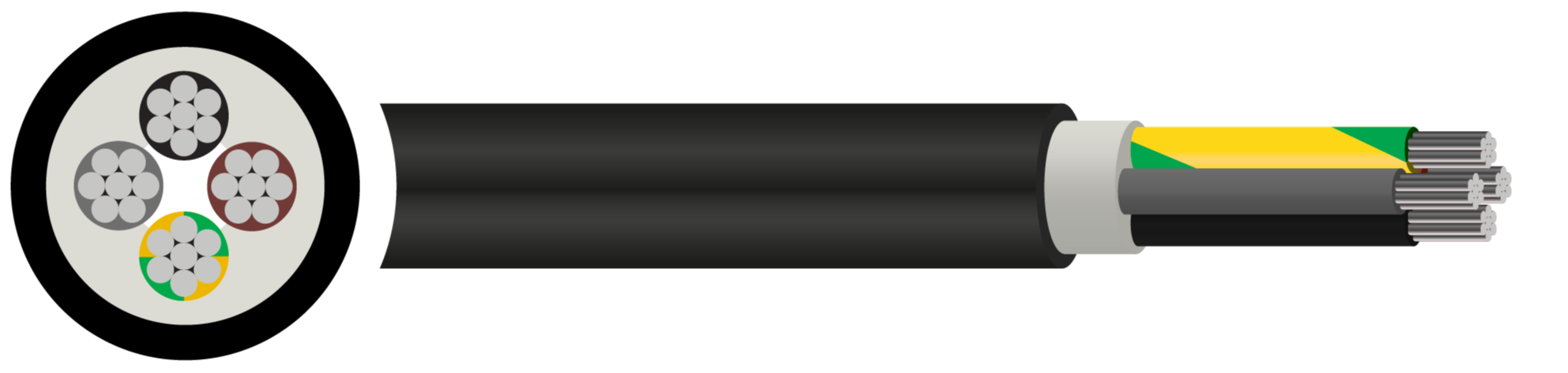 AXMK PVC 1kV Cable - 16mm² to 240mm²