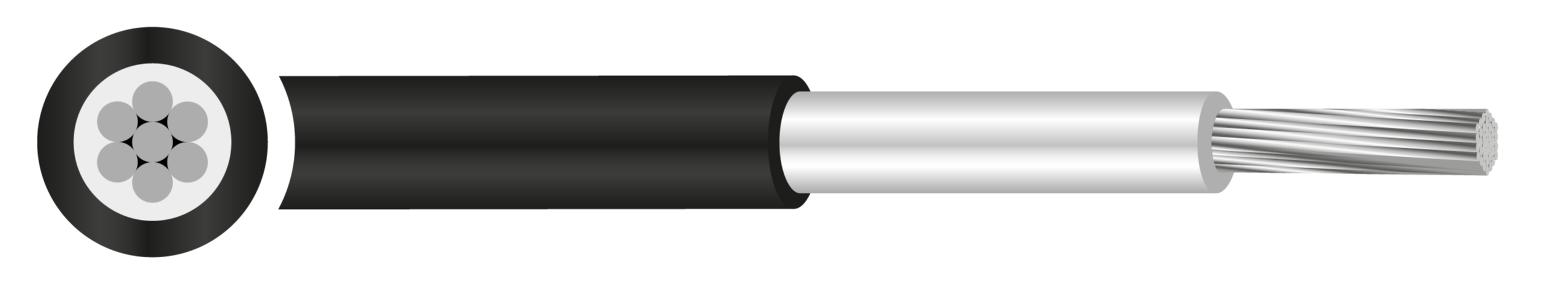NA2X2Y Cable 0.6/1kV IEC 60502-1 AL/XLPE/MDPE