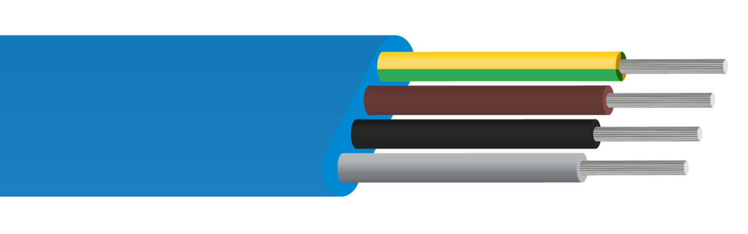 Flat Drinking Water Cable  600 metres  - 4mm² to 185mm²