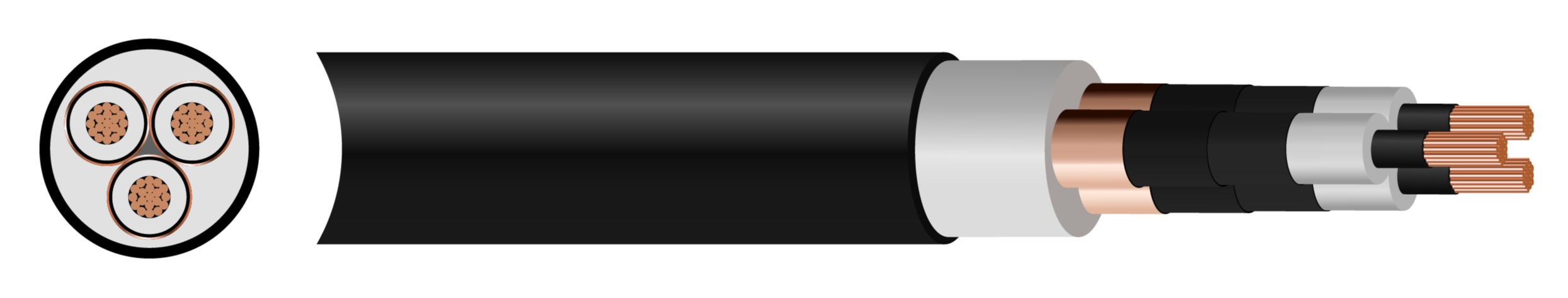 XHIE Cable Medium Voltage Cable 3.6/6 (7.2kV) 25mm² to 630mm²